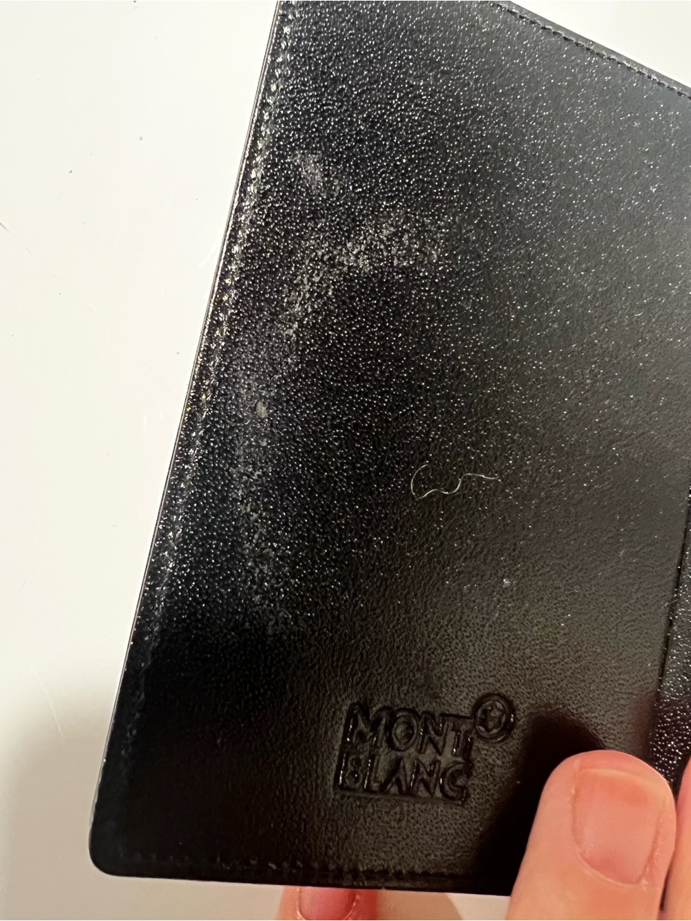 Authentic Montblanc Meisterstuck Black Leather Card Holder Case - Picture 3 of 5